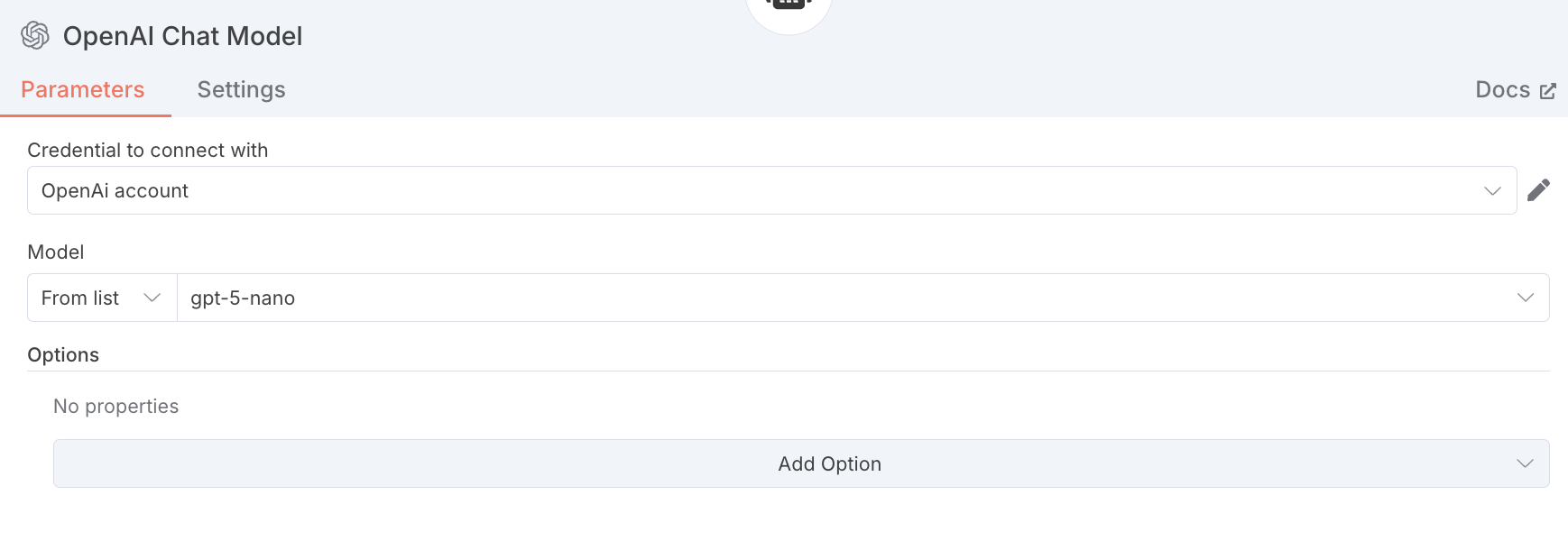 OpenAIモデル設定
