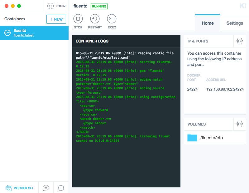 docker-kitematic-fluentd-boot